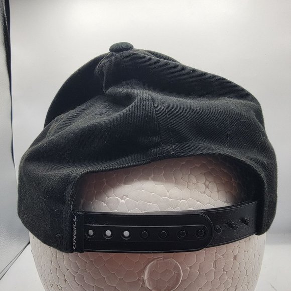 Oneill Collin Adults Unisex Black Hat Mid Profile Adjustable Streetwear - Picture 3 of 10